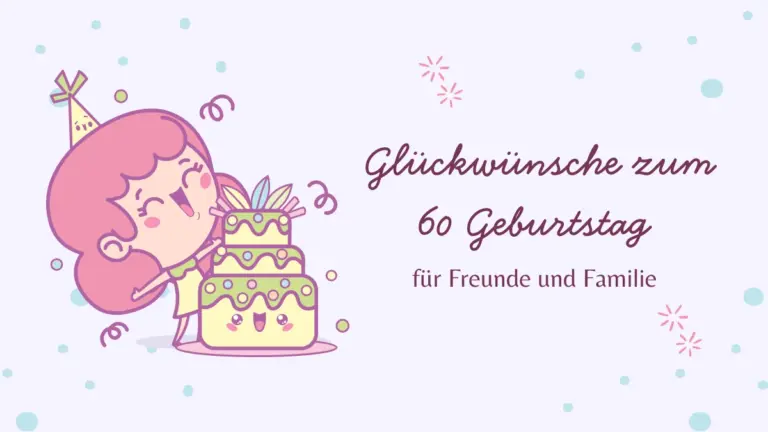 Glückwünsche zum 60 Geburtstag