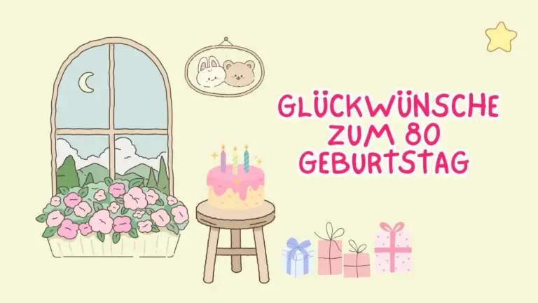 Glückwunsch zum 80 Geburtstag