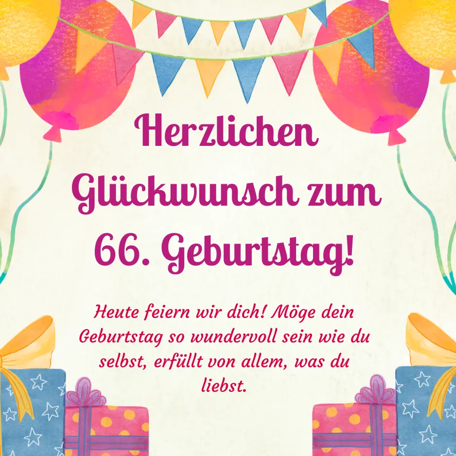 Herzlichen Gluckwunsch zum 66 Geburtstag