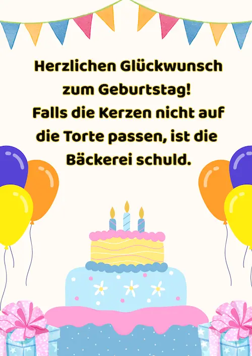 Herzlichen Glückwunsch zum Geburtstag!