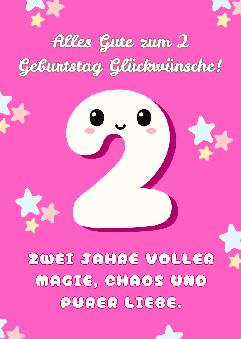 zum 2 Geburtstag