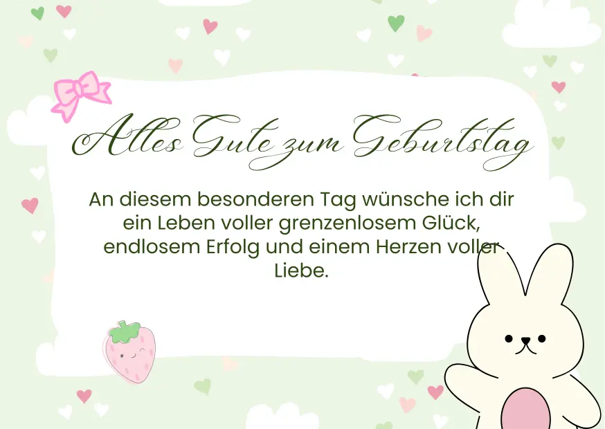 Alles Gute zum Geburtstag