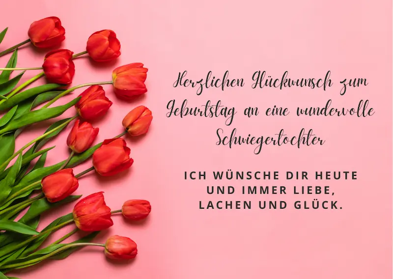 Geburtstagswünsche fur Schwiegertochter