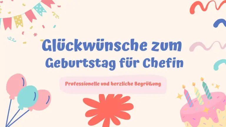 Glückwünsche zum Geburtstag für Chefin