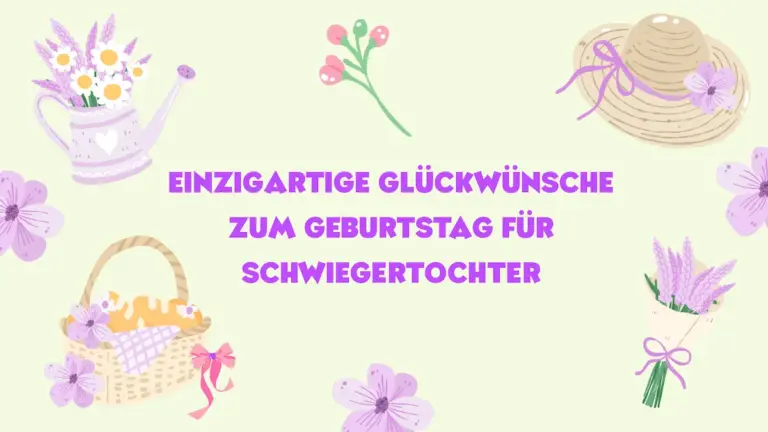 Glückwünsche zum Geburtstag für Schwiegertochter
