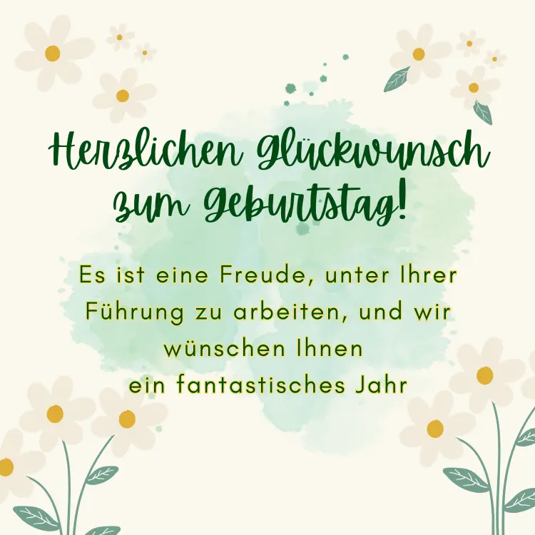 geburtstagswünsche chef stilvoll