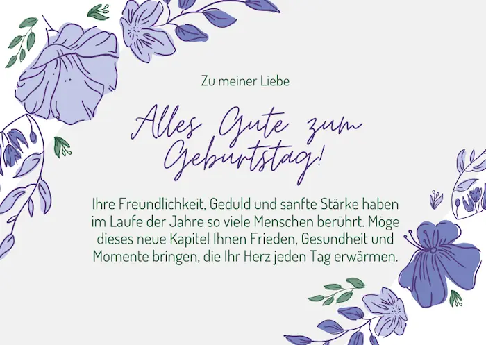 Glückwünsche zum 60. Geburtstag für Frau