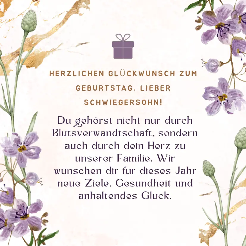 Herzlichen Glückwunsch zum Geburtstag Schwiegersohn