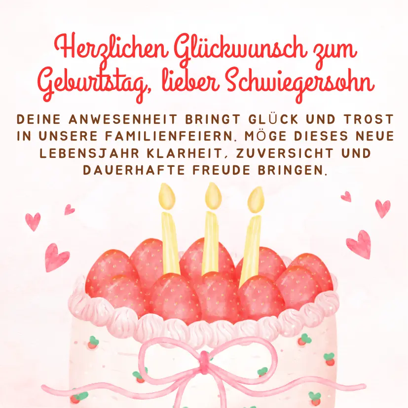 alles gut zum geburstags Schwiegersohn